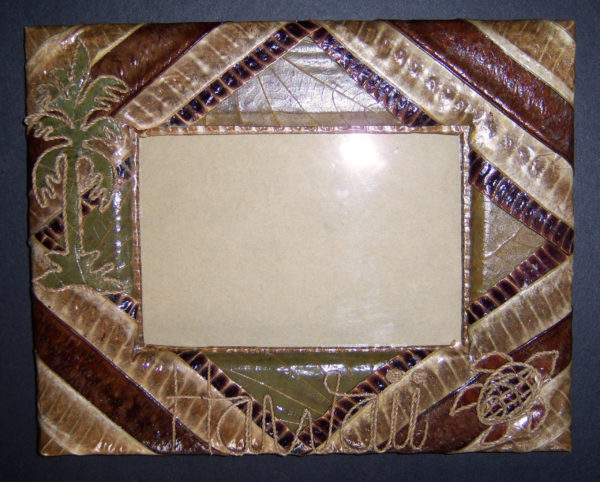 Palm and Turtle Leaf Frame