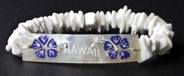 Puka Shell Mother of Pearl ID Bracelets